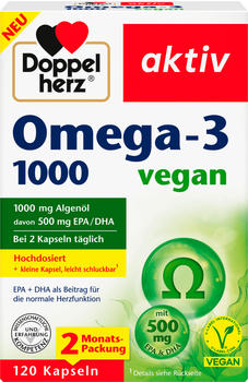 Doppelherz aktiv Omega-3 1000 vegan Kapseln (120 Stk.)