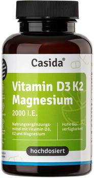 Casida Vitamin D3 K2 Magnesium 2000 I.E. Kapseln 90 Stk.