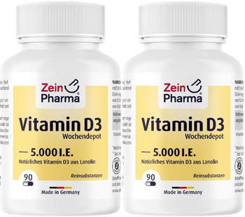 ZeinPharma Vitamin D3 5.000 I.E. Wochendepot Kapseln
