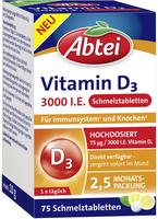 Abtei Vitamin D3 3000 I.e. Schmelztabletten 75 St