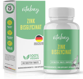 Vitabay Zink Bisglycinat 25mg Tabletten (240 Stk.)