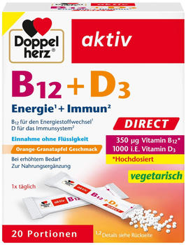 Doppelherz aktiv B12 + D3 Direct Pellets (20 Stk.)