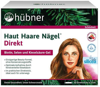 Hübner Silicea Haut Haare Nägel Direkt Sticks Rotfrucht (30x15ml)