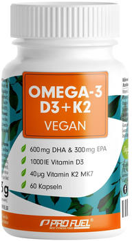 Profuel Omega-3 D3 + K2 vegan Kapseln (60 Stk.)