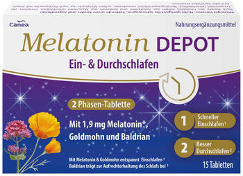 Pharma Peter Melatonin Depot Ein- & Durchschlaf-Tabletten (15 Stk.)