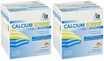Avitale Calcium Sonne 500 Direkt Pulver (2x60 Stk.)