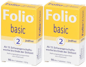 Steripharm Folio 2 basic jodfrei Mini-Tabletten (2x90 Stk.)