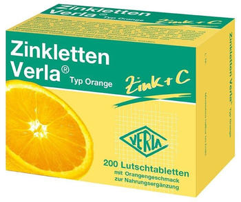 Verla-Pharm Zinkletten Verla Orange Lutschtabletten (200 Stk.)