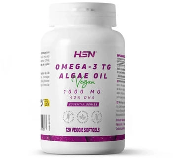 HSN Omega-3 vegan Algen&ouml;l 1000mg Weichkapseln (120 Stk.)
