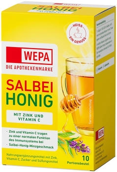 Wepa Salbei Honig Zink Vitamin C Pulver (10 Stk.) – Wepa Salbei Honig Zink Vitamin C Pulver (10 Stk.) für starke Abwehrkräfte