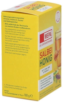 Wepa Salbei Honig Zink Vitamin C Pulver (10 Stk.) – Natürliche Wirkstoffe für optimale Immununterstützung
