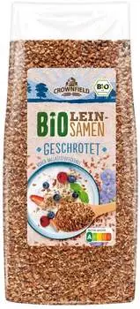 Crownfield Bio Leinsamen geschrotet