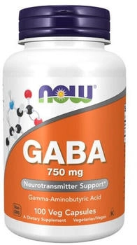 Now Foods Gaba 750 mg 100 Kapseln