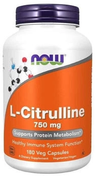 Now Foods L-Citrulline 750 mg 180 Kapseln