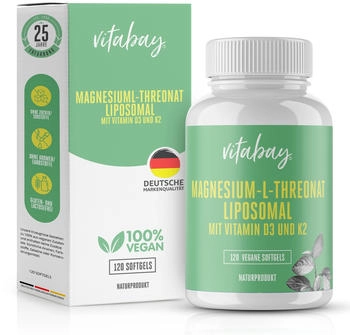 Vitabay Liposomales Magnesium L-Threonat 2000mg Kapseln (120 Stk.)