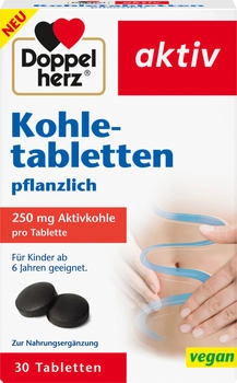 Queisser Doppelherz aktiv Kohletabletten pflanzlich 30 Stk.
