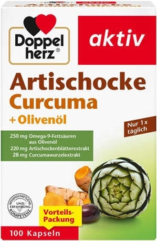 Doppelherz aktiv Artischocke Curcuma + Olivenöl Kapseln 100 Stk.