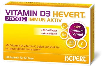 Hevert Vitamin D3 2000 IE Immun Aktiv Kapseln (60 Stk.)