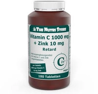 Vitamin C 1000 Mg+zink 10 Mg Langzeit Veg.ret.tbl. 180 St