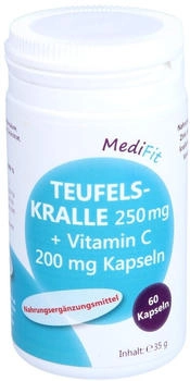 medifit Teufelskralle 250 mg+Vitamin C 200 mg Kapseln (60 Stk.)