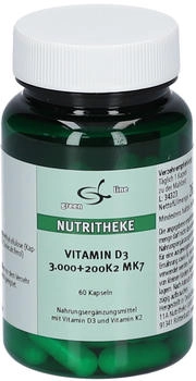 11 A Nutritheke Vitamin D3 3.000+200 K2 MK7 Kapseln (60 Stk.)