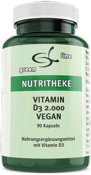 11 A Nutritheke Vitamin D3 2000 vegan Kapseln (90 Stk.)