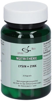 11 A Nutritheke Lysin+Zink Kapseln 20 St