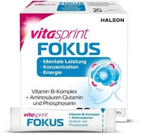 PZN-DE 18760562, Haleon Vitasprint Fokus Direktsticks Granulat 50 g, Grundpreis: