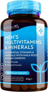 Nutravita Multivitamine & Mineralien f&uuml;r M&auml;nner vegane Tabletten (180 Stk.)