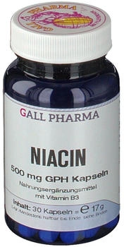 Hecht Pharma Niacin 500 mg GPH Kapseln (30 Stk.)