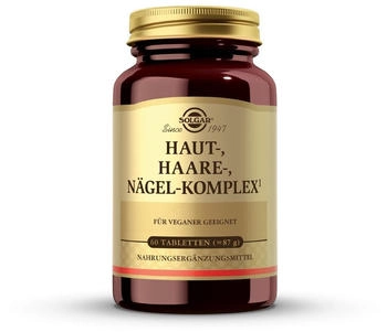 Solgar Haut Haare N&auml;gel Komplex Tabletten 60 ST