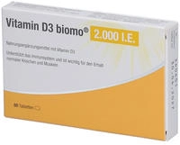 PZN-DE 19386456, biomo pharma Vitamin D3 Biomo 2.000 Ie 60 St&uuml;ck, Grundpreis:...
