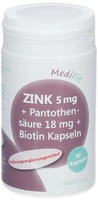 ZINK 5 Mg+pantothens&auml;ure 18 mg+Biotin Ka 90 St