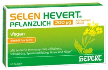Hevert Selen pflanzlich 200 &micro;g Kapseln (60 Stk.)