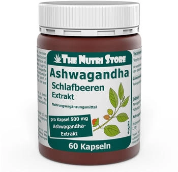 The Nutri Store Ashwagandha Schlafbeeren Extrakt Kapseln