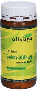 Allcura Selen 200 µg Mono Kapseln (180 Stk.)