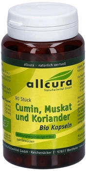Allcura Cumin Muskat und Koriander Bio Kapseln (90 Stk.)