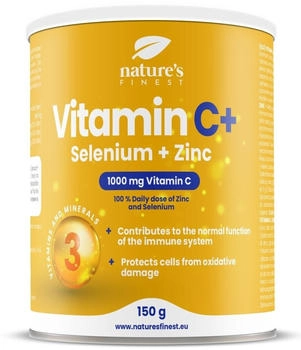Nature's Finest Vitamin C + Selen + Zink Pulver 150g