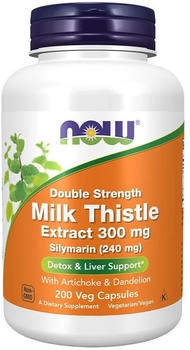 Now Foods Milk Thistle Extract 300mg Silymarin 240mg Kapseln (200 Stk.)