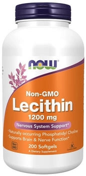 Now Foods Lecithin 1200mg Weichkapseln 200 Stk.