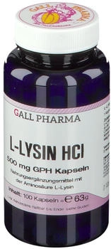 Hecht Pharma L-Lysin 500mg GPH Kapseln (100 Stk.)