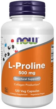 Now Foods L-Proline 500 mg 120 Kapseln