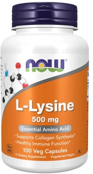 Now Foods L-Lysine 500 mg 100 Kapseln