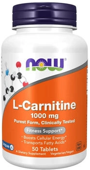 Now Foods L-Carnitine 1000 mg, 50 Tabletten
