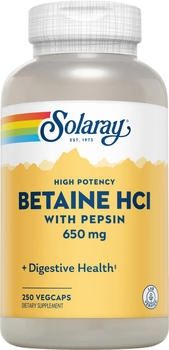 Solaray Betain HCl veg. Kapseln (250 Stk.)