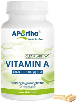 Aportha Vitamin A 2.400 µg Kapseln (120 Stk.)