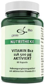 11 A Nutritheke Vitamin B12 11 A 500 µg aktiviert Kapseln (60 Stk.)