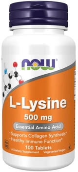 Now Foods L-Lysine 500 mg 100 Tabletten