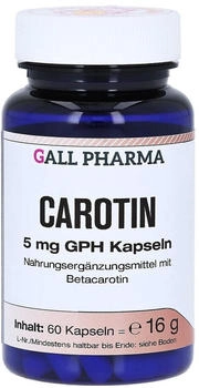 Hecht Pharma Carotin 5 mg GPH Kapseln 60 St