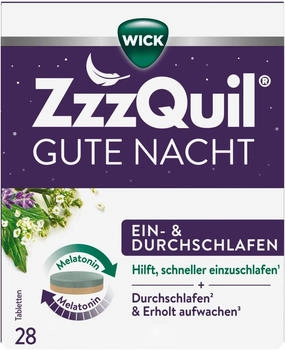 Wick Zzzquil Gute Nacht Ein- und Durchschlafen Tabletten (28 Stk.)